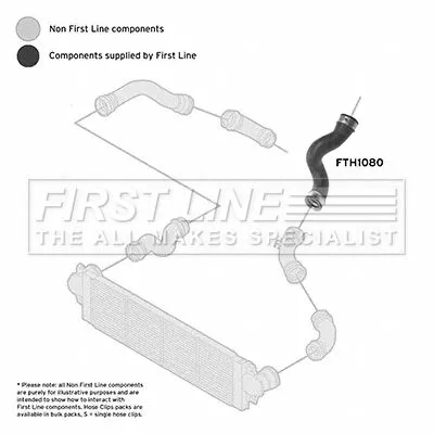 FIRST LINE FIRST LINE FTH1080 Left Lower Rear Turbo Air Hose Fits Vw Multivan Transporter 