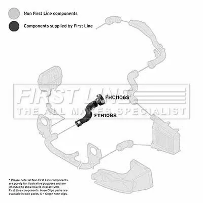 FIRST LINE FIRST LINE FTH1088 Turbo Air Hose Fits Audi A4 A6 