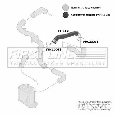FIRST LINE FIRST LINE FTH1131 Turbo Air Hose Fits Audi Seat Vw A3 Bora Golf Leon 