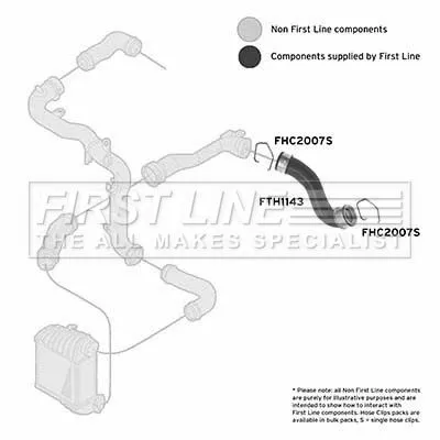 FIRST LINE FIRST LINE FTH1143 Turbo Air Hose Fits Audi Skoda Vw A3 Bora Golf New Beetle Octavia 