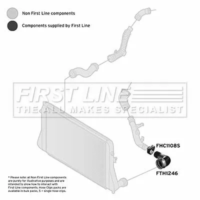 FIRST LINE FIRST LINE FTH1246 Turbo Air Hose Fits Vw Eos Tiguan 