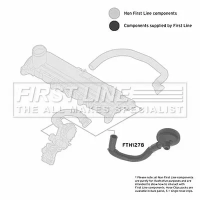 FIRST LINE FIRST LINE FTH1278 Turbo Air Hose Fits Dacia Renault Clio Kangoo Logan 