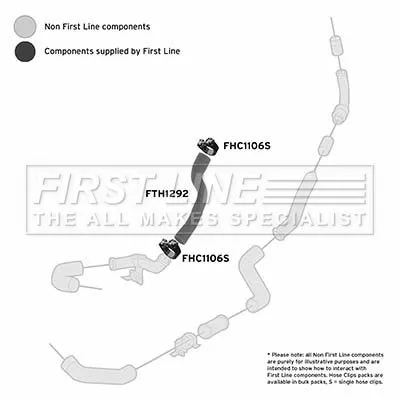 FIRST LINE FIRST LINE FTH1292 Turbo Air Hose Fits Ford Mondeo 