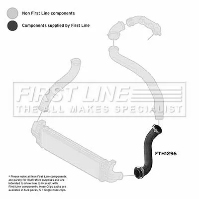 FIRST LINE FIRST LINE FTH1296 Turbo Air Hose Fits Ford Volvo C-max C30 Focus Focus C-max S40 V50 