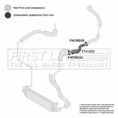 FIRST LINE FIRST LINE FTH1302 Turbo Air Hose Fits Ford Mondeo 