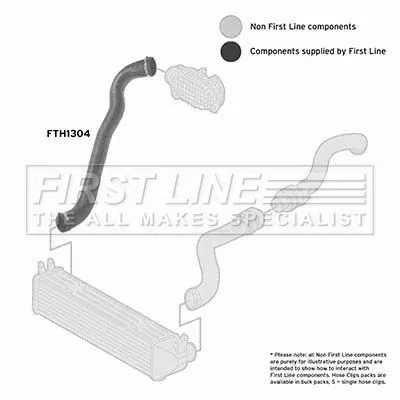FIRST LINE FIRST LINE FTH1304 Turbo Air Hose Fits Land Rover Discovery Range Rover Sport 