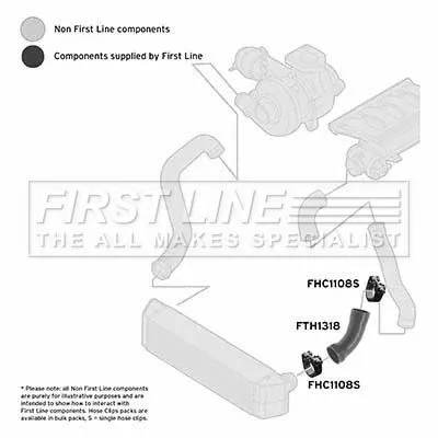 FIRST LINE FIRST LINE FTH1318 Turbo Air Hose Fits Land Rover Range Rover 