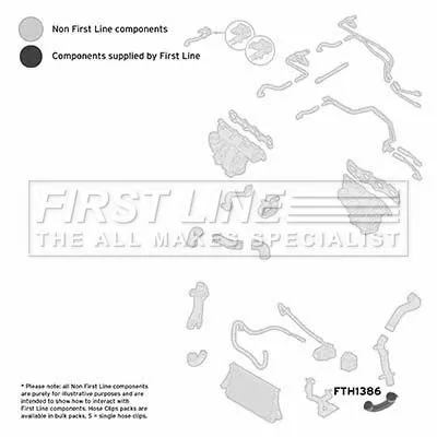 FIRST LINE FIRST LINE FTH1386 Turbo Air Hose Fits Opel Vauxhall Signum Vectra 