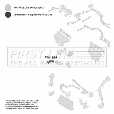 FIRST LINE FIRST LINE FTH1389 Turbo Air Hose Fits Opel Vauxhall Signum Vectra 