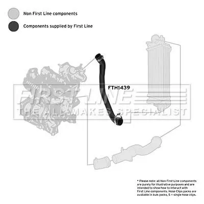 FIRST LINE FIRST LINE FTH1439 Turbo Air Hose Fits Ford C-max Focus Grand C-max Transit Connect 