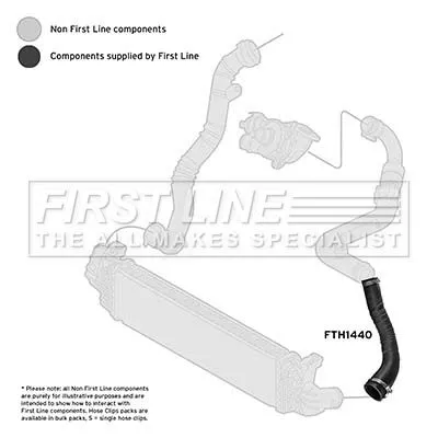 FIRST LINE FIRST LINE FTH1440 Turbo Air Hose Fits Ford Focus 