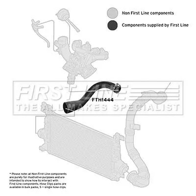 FIRST LINE FIRST LINE FTH1444 Turbo Air Hose Fits Chevrolet Opel Vauxhall Astra Astra J Cascada Cruze Orlando  