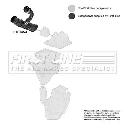 FIRST LINE FIRST LINE FTH1454 Intake Hose Air Filter Fits Ford Volvo Focus Focus C-max S40 