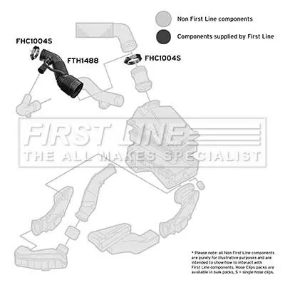 FIRST LINE FIRST LINE FTH1488 Intake Hose Air Filter Fits Audi Mercedes-benz Seat Skoda Vw A3 Bora Golf Golf P 