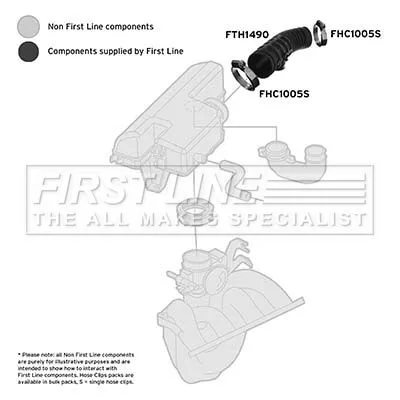 FIRST LINE FIRST LINE FTH1490 Intake Hose Air Filter Fits Chevrolet Epica 