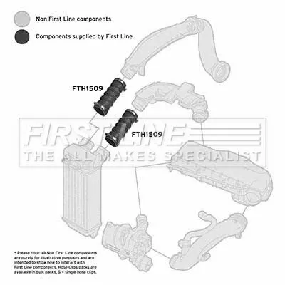 FIRST LINE FIRST LINE FTH1509 Turbo Air Hose Fits Citroën Ds Ds (Capsa) Peugeot 207 207 Cc 207 Sw 208 3008 308 