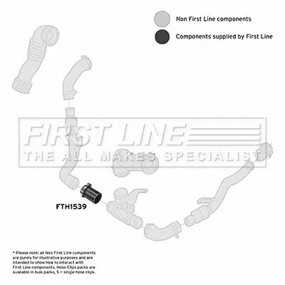 FIRST LINE FIRST LINE FTH1539 Turbo Air Hose Fits Jaguar S-type Xf Xj 