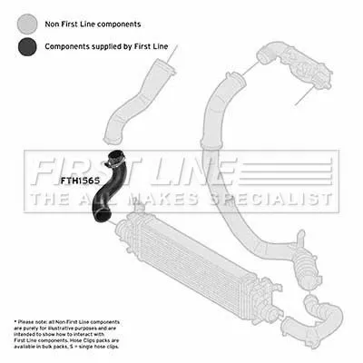 FIRST LINE FIRST LINE FTH1565 Turbo Air Hose Fits Ford Fiesta Fusion 