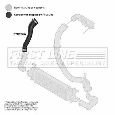 FIRST LINE FIRST LINE FTH1566 Turbo Air Hose Fits Ford Fiesta Fusion 