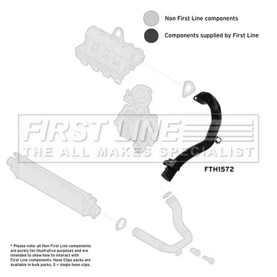 FIRST LINE FIRST LINE FTH1572 Turbo Air Hose Fits Fiat Doblo Linea 