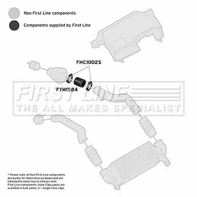 FIRST LINE FIRST LINE FTH1584 Turbo Air Hose Fits Ford Focus 