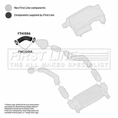 FIRST LINE FIRST LINE FTH1586 Turbo Air Hose Fits Ford Fiesta Focus 