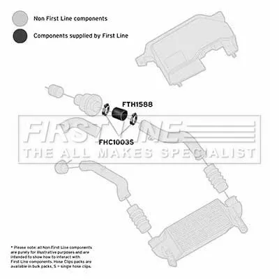 FIRST LINE FIRST LINE FTH1588 Turbo Air Hose Fits Ford Focus 