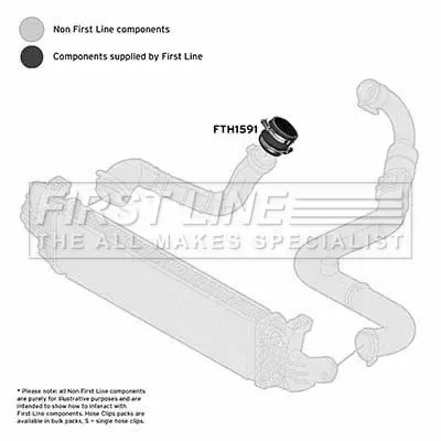 FIRST LINE FIRST LINE FTH1591 Turbo Air Hose Fits Ford Focus 