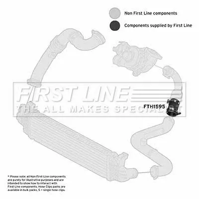 FIRST LINE FIRST LINE FTH1595 Turbo Air Hose Fits Ford C-max Focus Focus C-max 