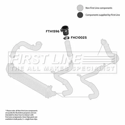 FIRST LINE FIRST LINE FTH1596 Turbo Air Hose Fits Ford C-max Focus Galaxy Grand C-max Kuga Mondeo S-max 