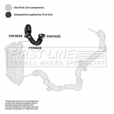 FIRST LINE FIRST LINE FTH1602 Turbo Air Hose Fits Fiat 500 500 C Panda Panda Van 