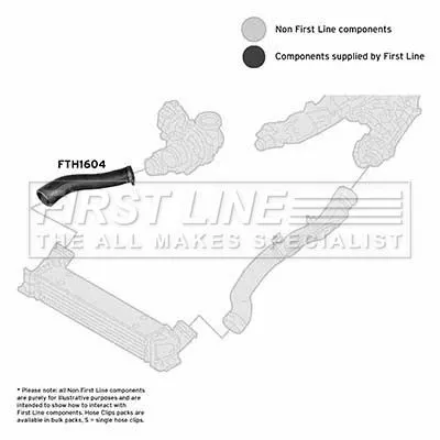 FIRST LINE FIRST LINE FTH1604 Turbo Air Hose Fits Ford Transit 