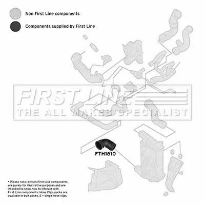 FIRST LINE FIRST LINE FTH1610 Turbo Air Hose Fits Audi Seat A4 Exeo 