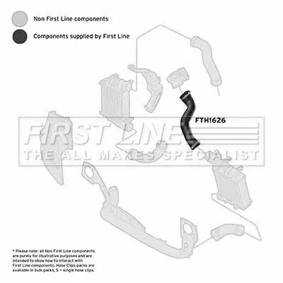 FIRST LINE FIRST LINE FTH1626 Turbo Air Hose Fits Audi A4 