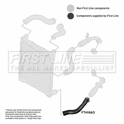 FIRST LINE FIRST LINE FTH1663 Turbo Air Hose Fits Land Rover Range Rover 
