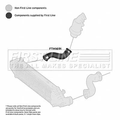 FIRST LINE FIRST LINE FTH1691 Turbo Air Hose Fits Mercedes C-class Cls E-class 