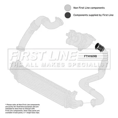 FIRST LINE FIRST LINE FTH1698 Turbo Air Hose Fits Ford C-max Focus Focus C-max 