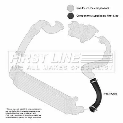 FIRST LINE FIRST LINE FTH1699 Turbo Air Hose Fits Ford C-max Focus Focus C-max 