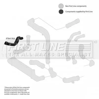 FIRST LINE FIRST LINE FTH1703 Turbo Air Hose Fits Mercedes E-class 