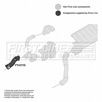 FIRST LINE FIRST LINE FTH1710 Turbo Air Hose Fits Bmw 5 6 Series 