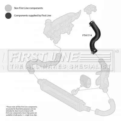 FIRST LINE FIRST LINE FTH1714 Turbo Air Hose Fits Audi A4 A4 Allroad A5 