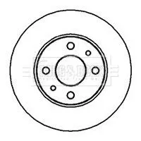 Borg and Beck Borg and Beck BBD4001 2x Front Rear Solid Brake Discs For Abarth Alfa Romeo Fiat Ford Lancia Yugo Zast 