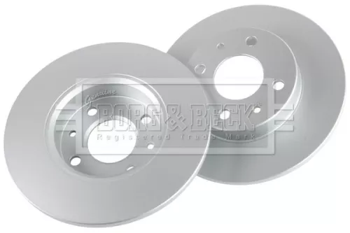 Borg and Beck Borg and Beck BBD4001 2x Front Rear Solid Brake Discs For Abarth Alfa Romeo Fiat Ford Lancia Yugo Zast 