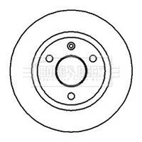 2x Front Solid Brake Discs For Citroën Mega Peugeot 106 106 Van Ax Club Saxo 238