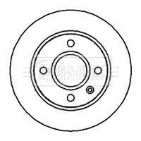Borg and Beck Borg and Beck BBD4025 2x Front Vented Brake Discs For Ford Courier Escort Escort Classic Fiesta Ka Ka  