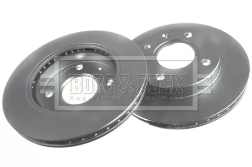 Borg and Beck Borg and Beck BBD4025 2x Front Vented Brake Discs For Ford Courier Escort Escort Classic Fiesta Ka Ka  