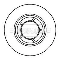Borg and Beck Borg and Beck BBD4032 2x Front Vented Brake Discs For Land Rover Defender Discovery Range Rover 298mm 