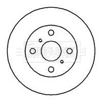 Borg and Beck Borg and Beck BBD4039 2x Front Vented Brake Discs For Toyota Corolla Corolla Levin Corona Sprinter 238 