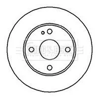 Borg and Beck Borg and Beck BBD4051 2x Front Vented Brake Discs For Mazda Sao 121 323 C 323 F 323 S Mx-5 Penza 235mm 