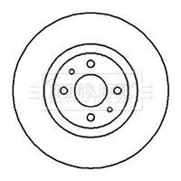 Borg and Beck Borg and Beck BBD4056 2x Front Vented Brake Discs For Abarth Alfa Romeo Chrysler Fiat Lancia 155 500 / 